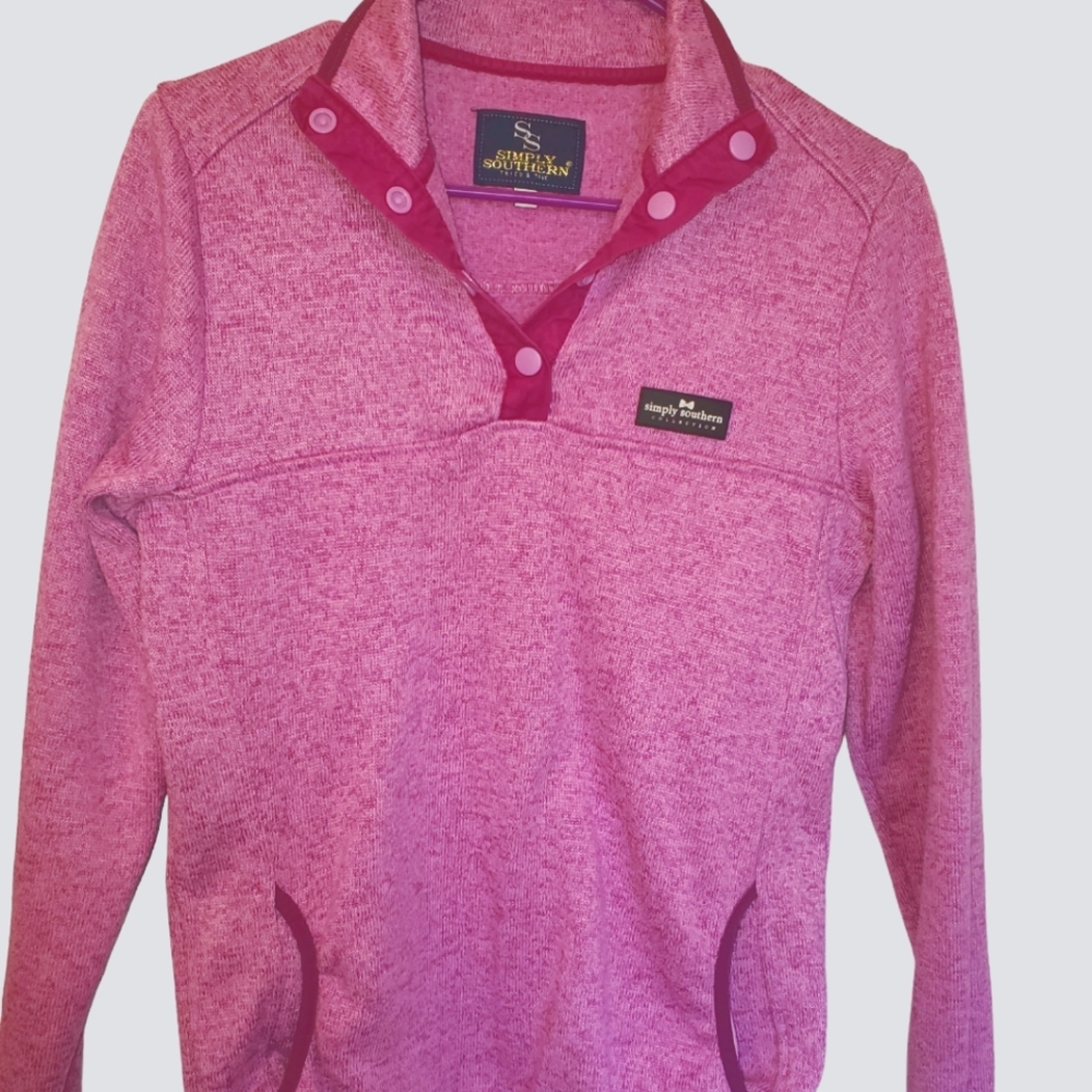 Simply Southern Pink Pullover Jacket